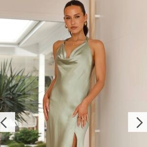 Satin Elegant Long Dress